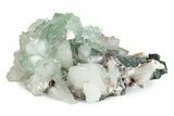 Gemmy Apophyllite Crystals with Stilbite - India #243884-1